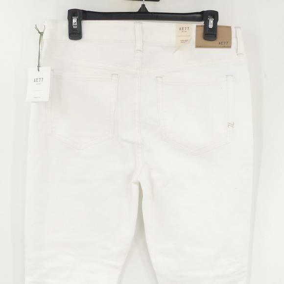 NWT American Eagle‎ AE77 Low-Rise Jegging White Women's 10 Short - Picture 8 of 9